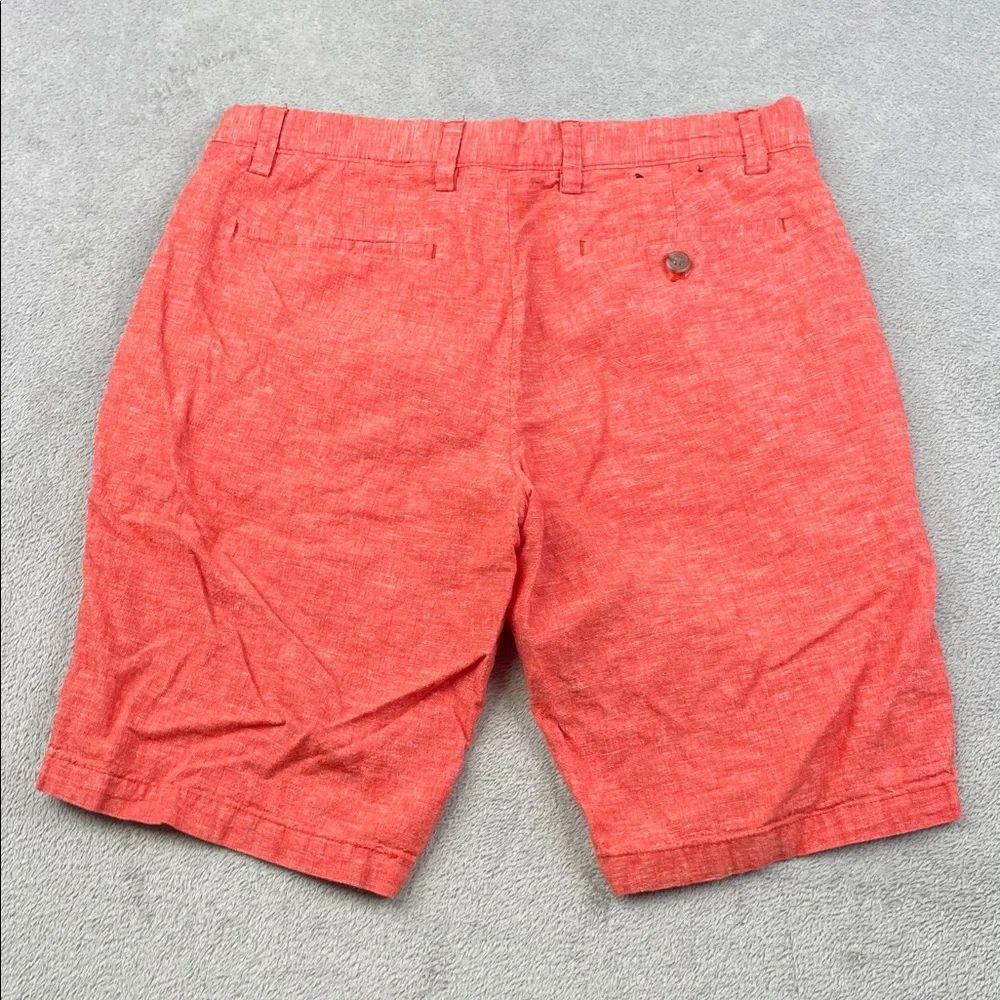 Banana Republic 30/10 Linen Cotton Casual Red Men's Chino Shorts‎